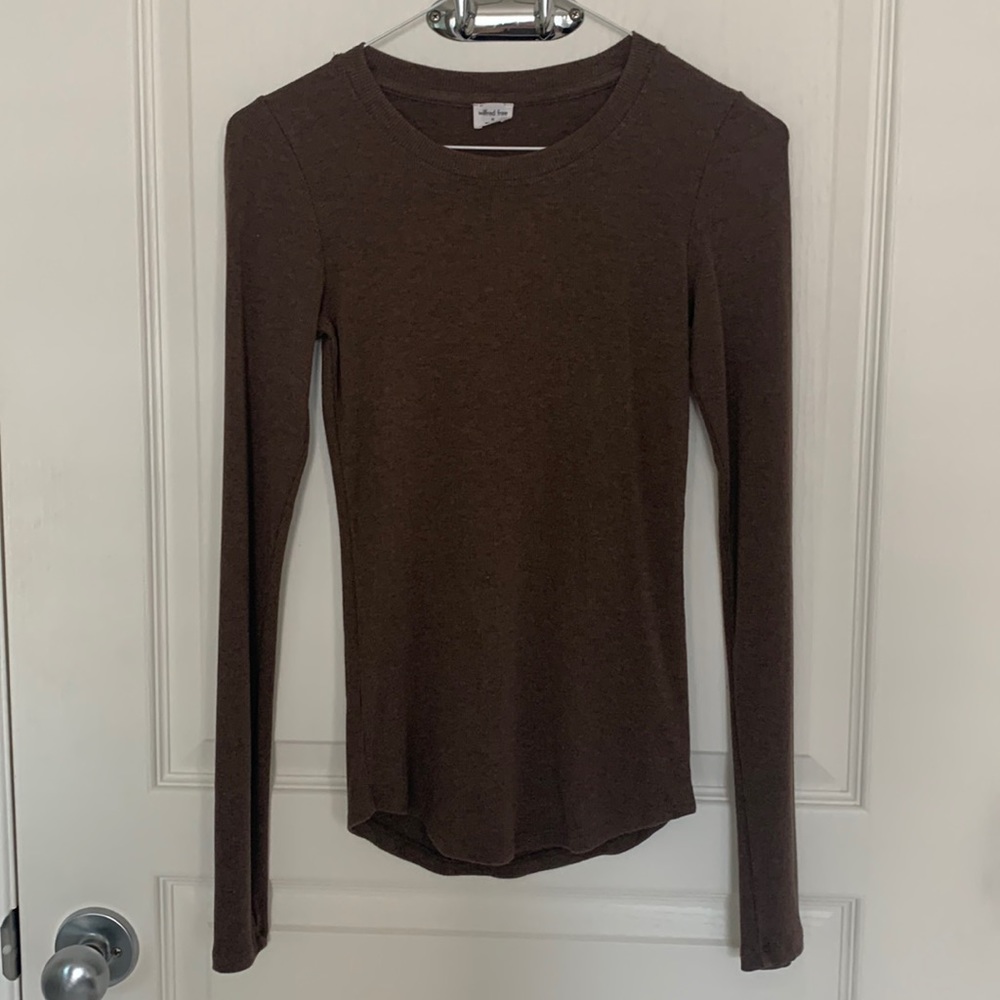 cute brown long sleeve
